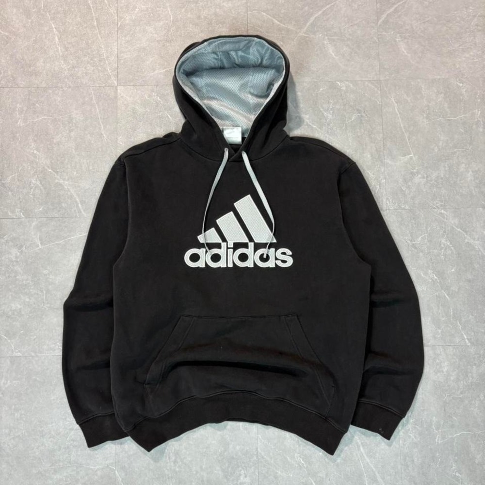 Black Adidas‎ hoodie with white logo #streetwear